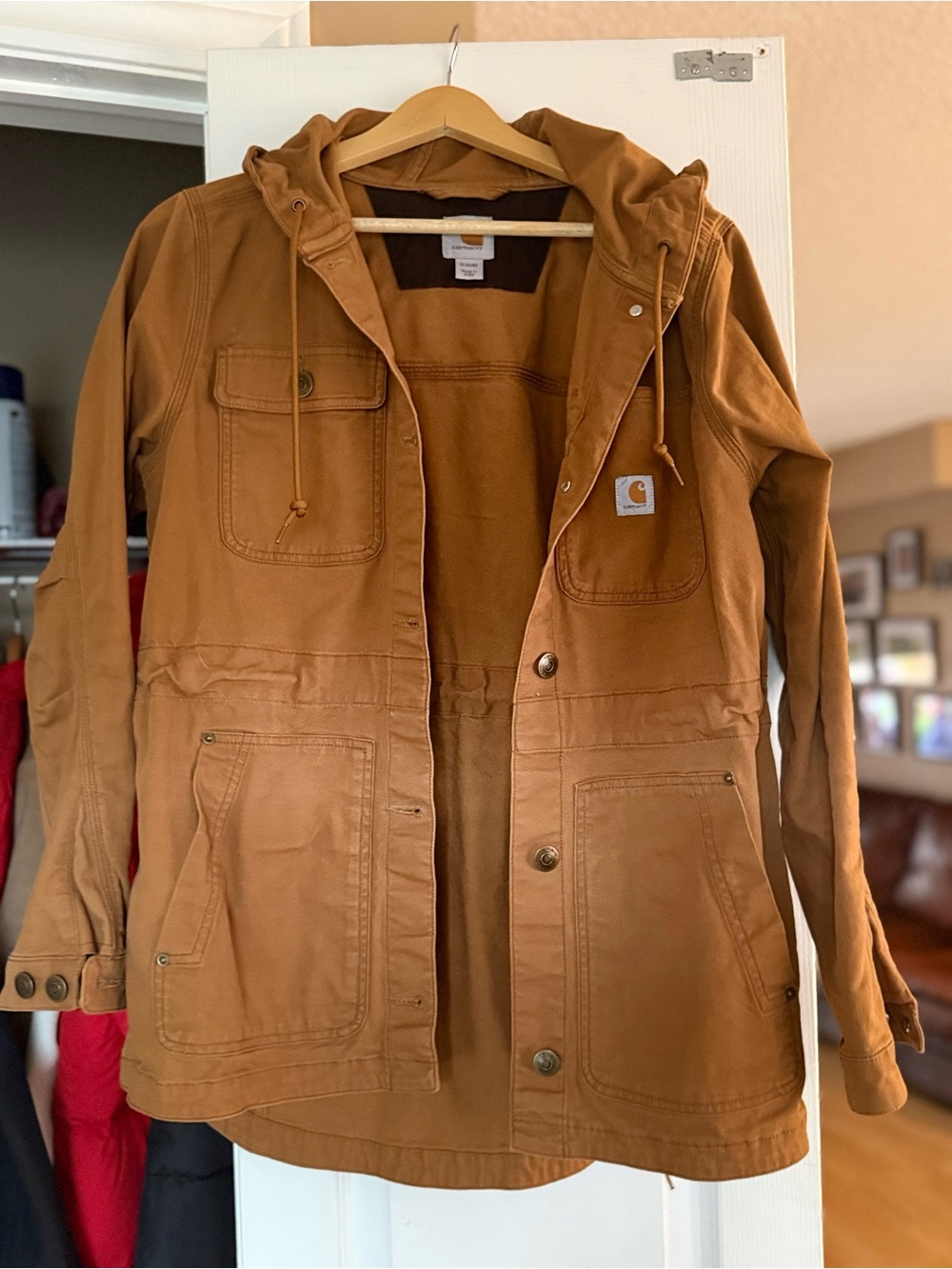 Carhartt Tan Hooded Utility Jacket